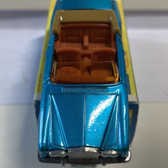 Nrmt Matchbox Lesney Superfast #69 Rolls Royce Shadow Car Metallic Blue Orig Box - Picture 4 of 4